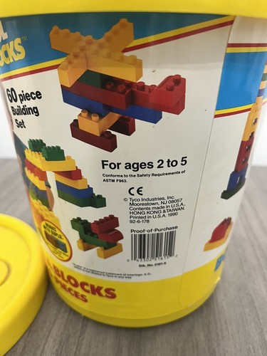 Vintage Lego Duplo & Tyco Super Blocks Compatible W/ Carrying Cases Zoo Pieces! - Picture 11 of 16