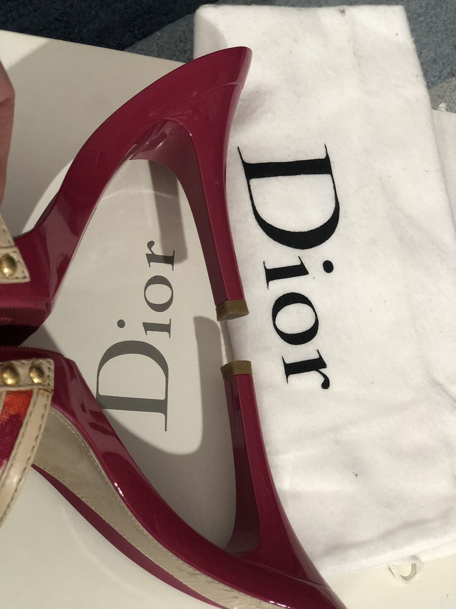 DIOR - Diorissimo Floral logo Trotter sandals New | eBay