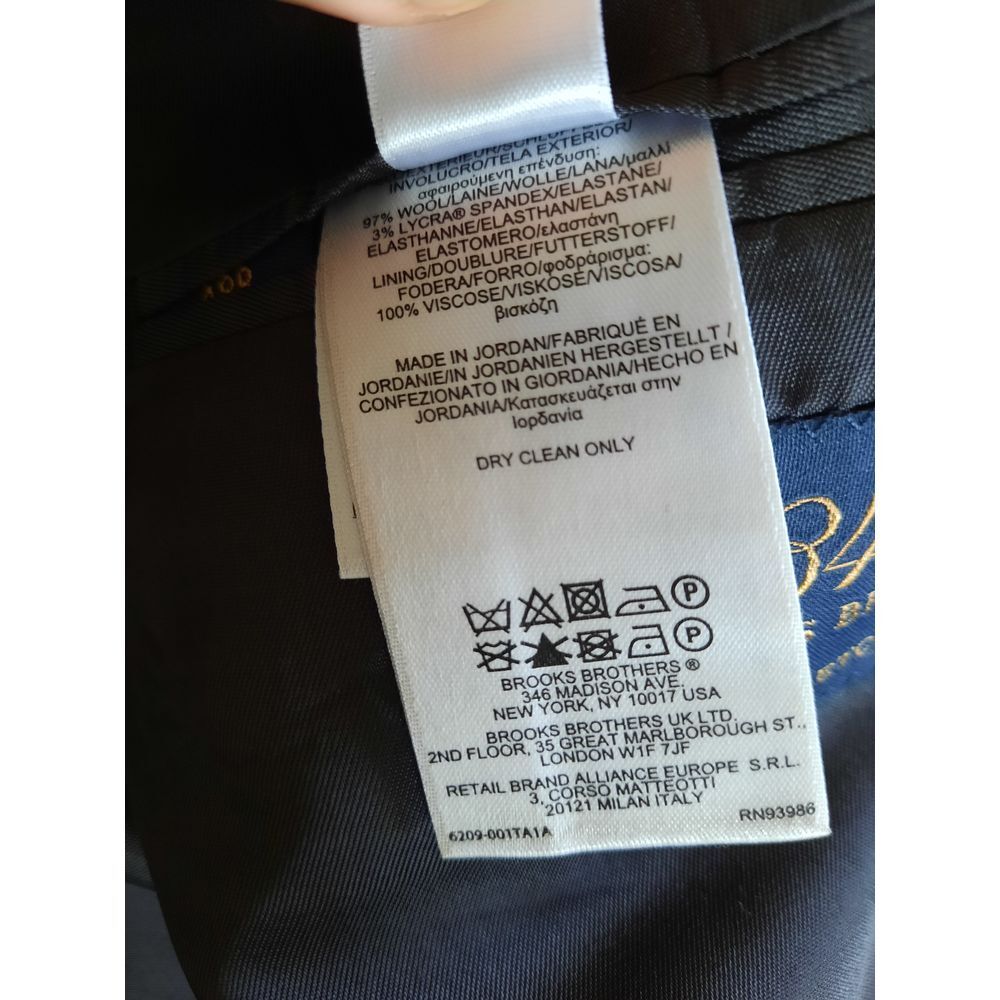 Brooks Brothers 346 Men 48R Stretch Padded Shoulder Single Breasted Wool Blazer thumbnail 10