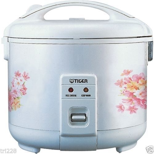 Tiger JNP-1800 Rice Cooker / Warmer 10 Cups Floral White NEW