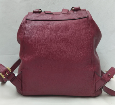 Michael Kors Burgundy Pebbled Leather Crystal Studded  display picture 2