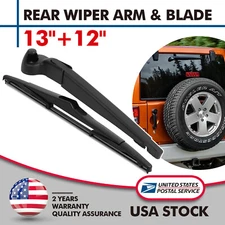 New Rear Windshield Back Wiper Arm Blade Set 13"+12" OEM Replacement All Season