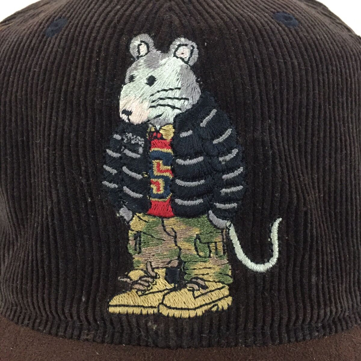 Vtg 90s Stussy Rat Cap Logo Corduroy Skateboard Hip Hop Rap Vtg 90s Stussy Rat Cap Logo Corduroy Skateboard Hip Hop Rap