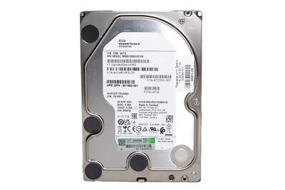 NEU HP Enterprise 1W10014 1TB 7200RPM SATA-Laufwerk PORTOFREI