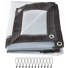 TELO TELONE TRASPARENTE IN POLIETILENE OCCHIELLATO CON RINFORZO PVC IMPERMEABILE