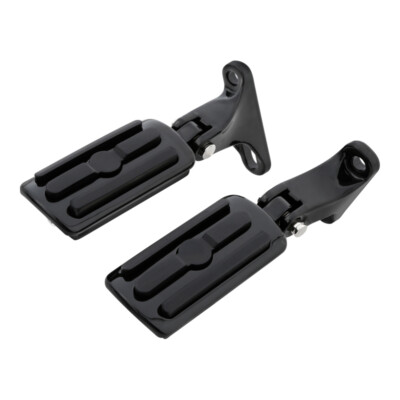 Black Rear Passenger Foot Pegs & Mini Mounts For Harley Street Glide 1993-Up