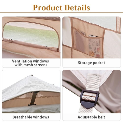 Inflatable Camping Tents Air Glamping Tents 4 Season Waterproof Easy Set up C... - 第 6/8 張圖片