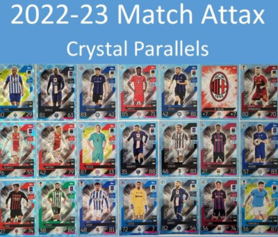 30% OFF! 2022-23 Match Attax Soccer Cards UEFA - Crystal Parallel Cards