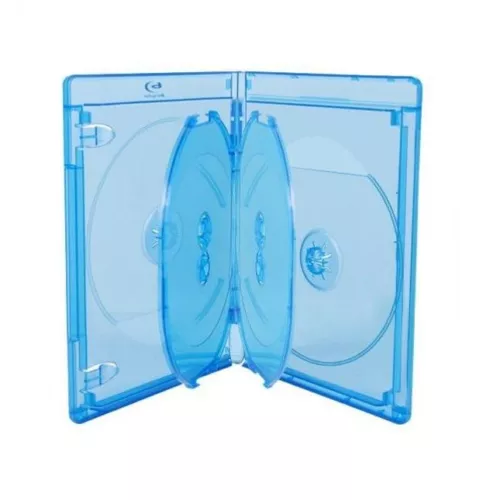 1,93€/Stück - Blu-Ray ELITE Hüllen 15 mm für 6 Disc - 28 Stück - blau