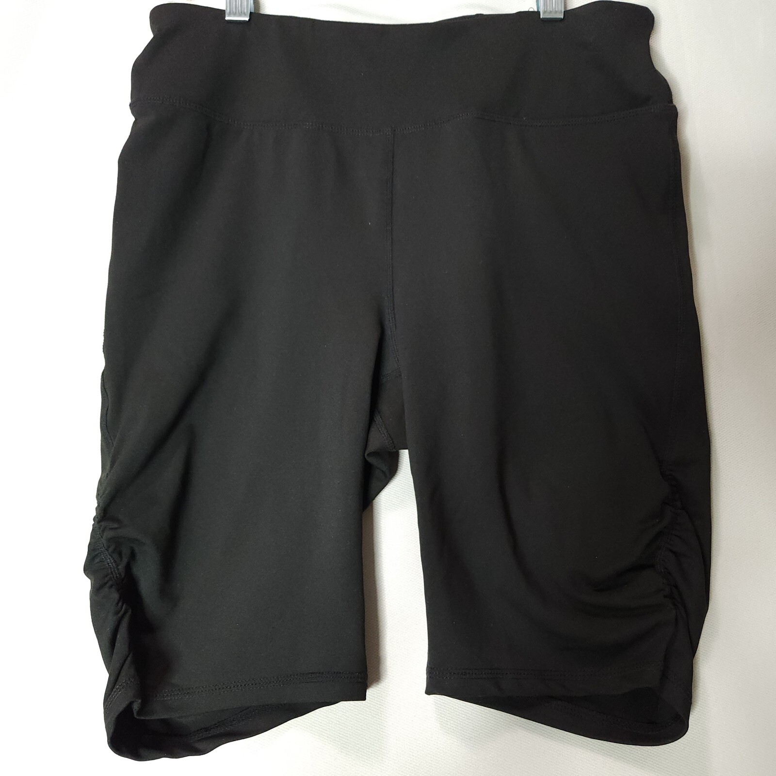 Gaiam Shorts Womens Large Black Pull On Ruched Athletic Active eBay