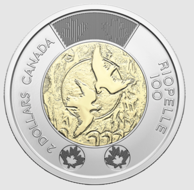 ボーペイシージュTSUGANE2022 2023 2本セット 2023 Canada Jean Paul Riopelle Pair of toonies 2 x $2 coloured