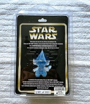 Star Wars Stitch as Yoda Hologram Disney Park Exclusive Limited