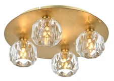Crystal Flush Mount Light Foyer Kitchen Bathroom Living or Dining Room Lighting
