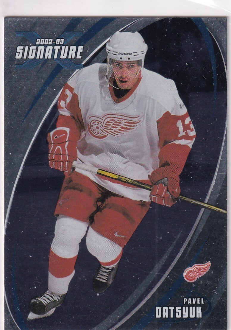 2002-03 IN THE GAME BE A PLAYER SIGNATURE SERIES PAVEL DATSYUK