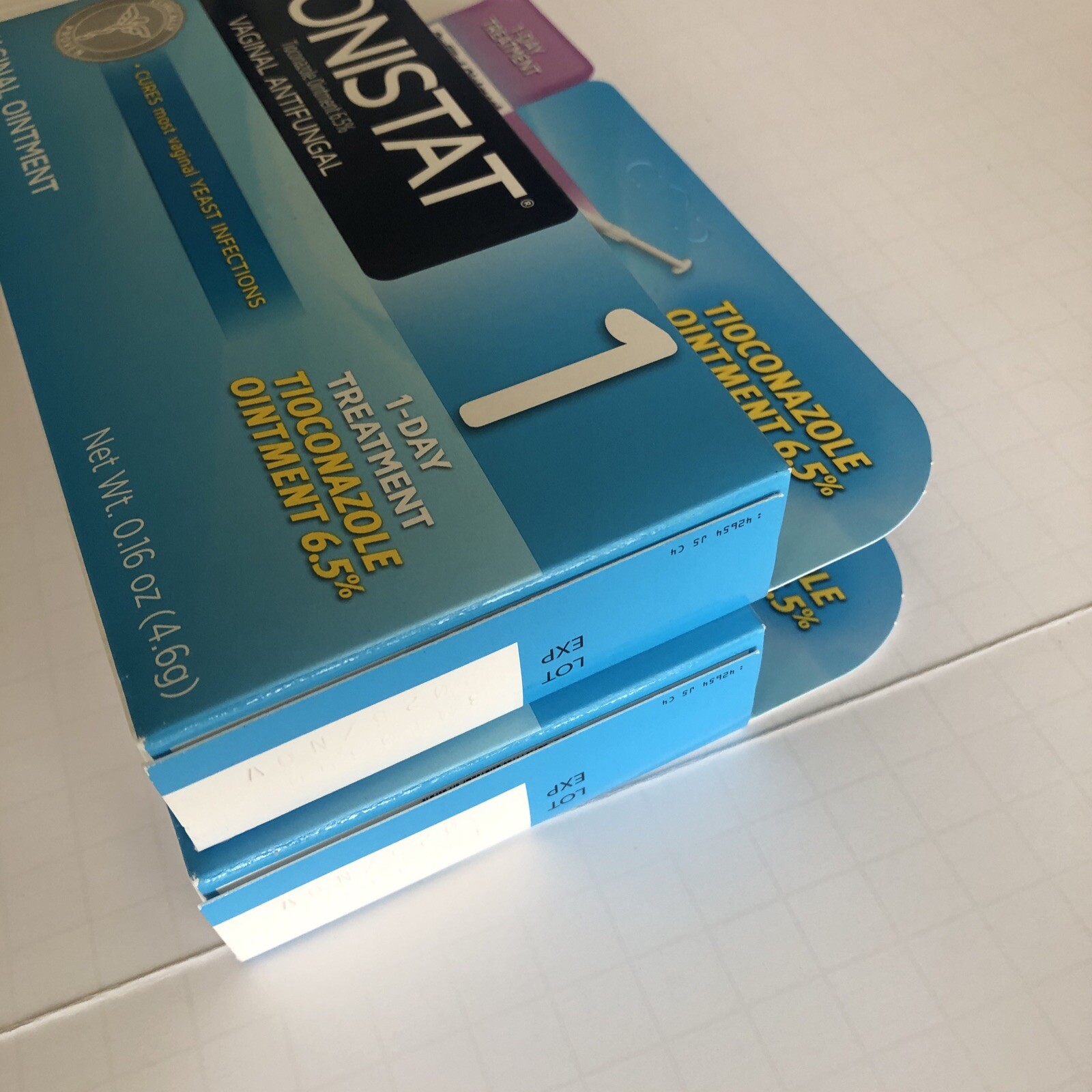 2 Pack Monistat 1 Day Yeast Infection Treatment Tioconazole Ointment Applicator