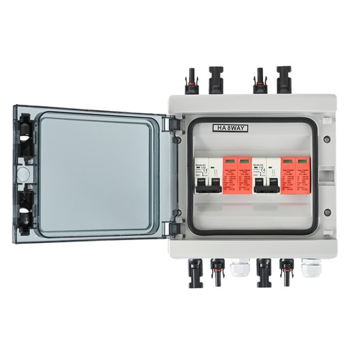 Anschlusskasten Solar Überspannungsschutz DC T2 1000V 2-Strings 8M Trennschalter - Bild 4 von 17