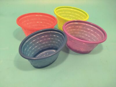 Light Plastic Baskets Easter Candy Cups Lot 4