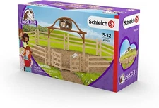 SCHLEICH #42434 Paddock with Entry Gate, 10 Piece Set, NEW in BOX,  US Seller