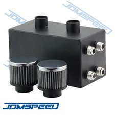 Pro Series Oil Catch Can For Honda Civic Acura Integra 4 Port All Black -10AN