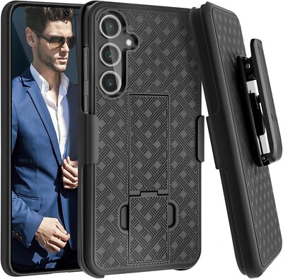 For Samsung Galaxy S25 Ultra S24 Plus S23 FE Case with Belt Holster Phone Cover
