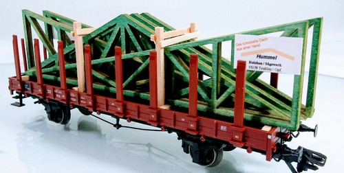 Marklin HO 46362 Stake Car with Building Supplies Load - One Time Series 2003 - Picture 12 of 12