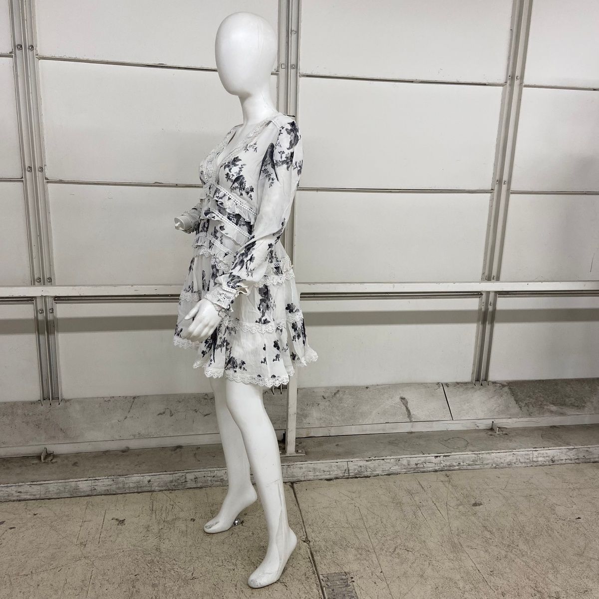 ワンピース andmary Nina mini dress Gray ANDMARY】Nina flare mini dress