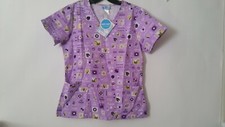 Scrub Tops NWT multicolor SIZE SMALL BEE HAPPY