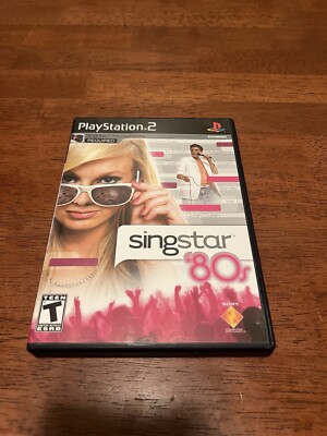 SingStar '80s Playstation 2 PS2 Complete in Box Tested No Mic