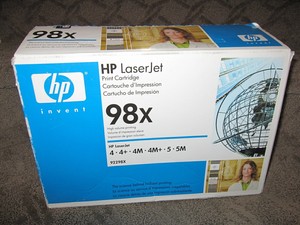 HP 92298X Black Toner Cartridge OEM Genuine 98X LaserJet 4 4+ 4M 5 5M 609224679667 | eBay