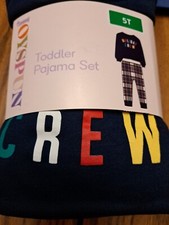 Toddler Pj Set Size 5T- "HOLIDAY CREW" NWT JOYSPUN