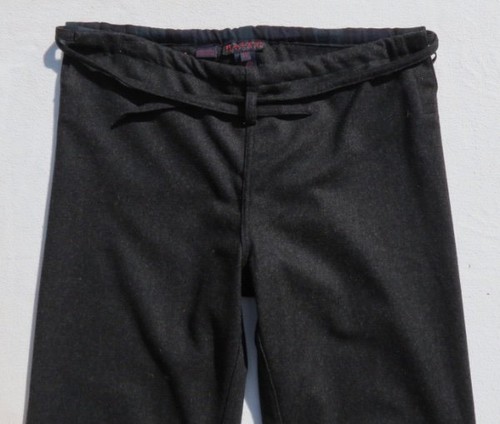 Pantaloni donna RALPH LAUREN lana antracite flanella coulisse crop taglia XS USATI IN OTTIME CONDIZIONI - Foto 3 di 5