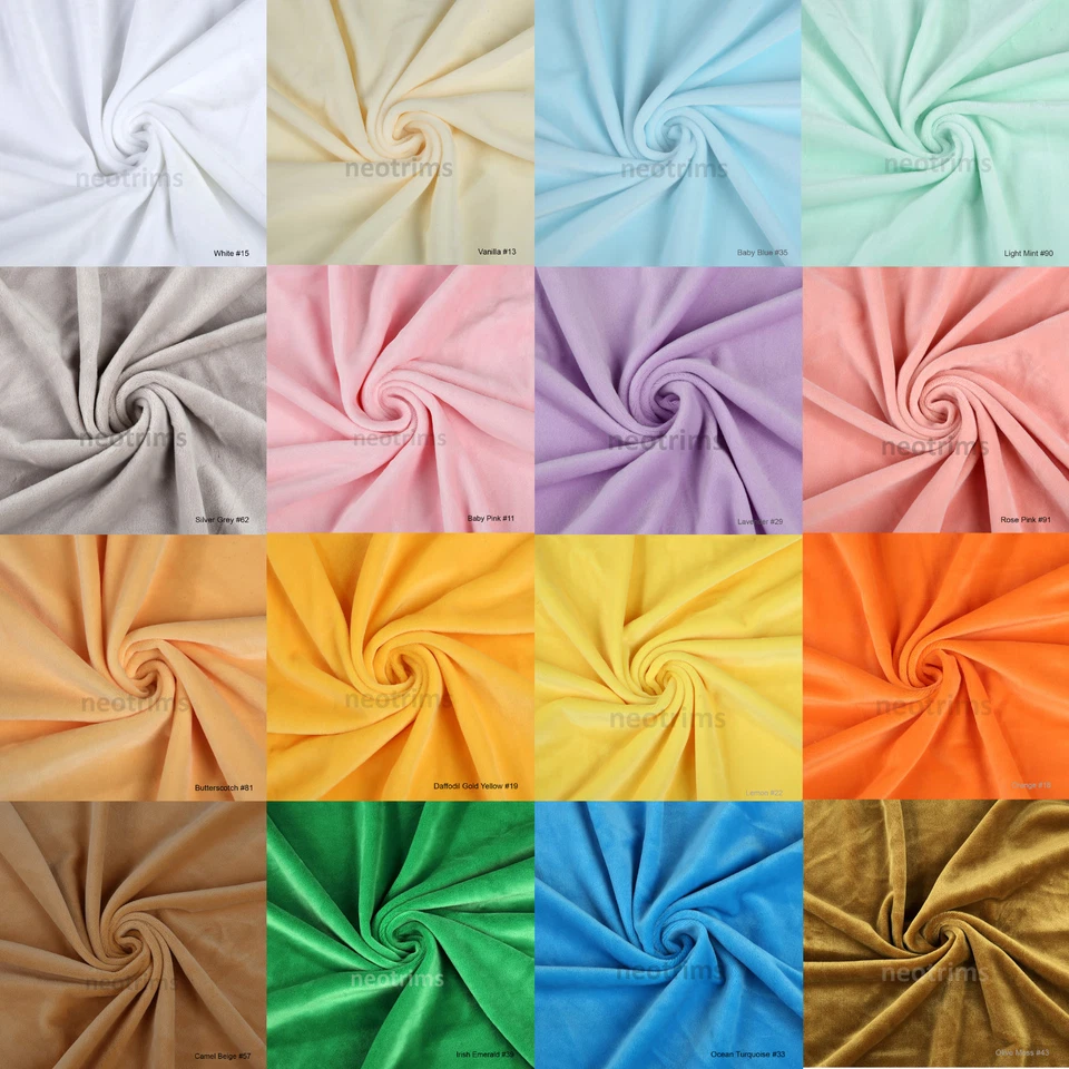 Tela elástica de terciopelo polar antipíldoras calidad, sensación suave, Neotrims Reino Unido Foto 4 de 4