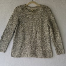 Style  Co Women's Textured Gray Knit Sweater Size S