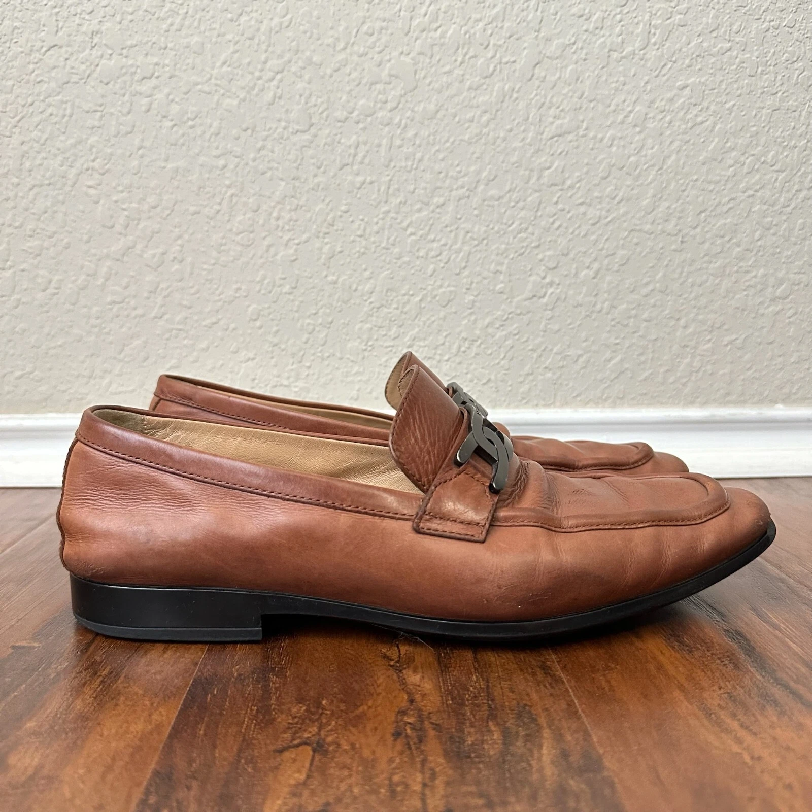 TOD’S TOD'S Mocassino da uomo Kate Chain in pelle cognac taglia 7 5