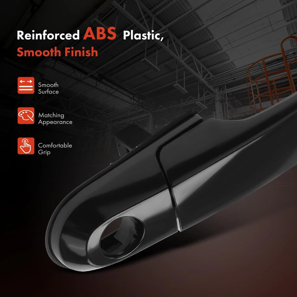 Manija de puerta exterior delantera derecha/trasera negra para Hyundai Santa Fe 2007-2012 Foto 3 de 4