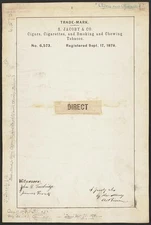 S. Jacoby Co. Direct brand Cigars, Cigarettes, Smoking Chewing Tobacco