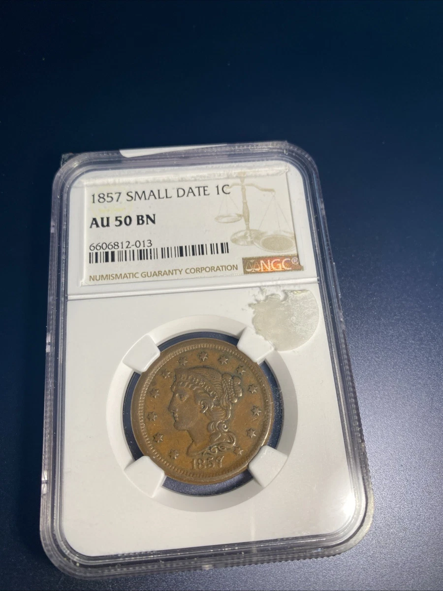 1857 Year Braided Hair Large Cents (1839-1857) for sale | eBay