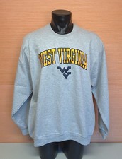 West Virginia WV Logo Gray Sweatshirt Men's Size 2XL