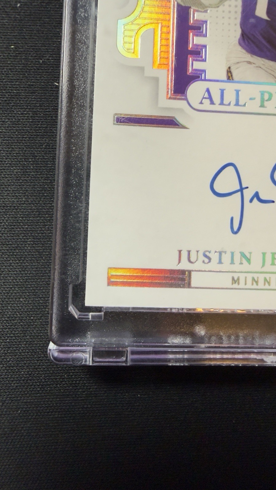 2022 Panini Flawless - ALL-PRO Ink Justin Jefferson #AP-JJ 1/1 One Of One view 5