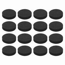 16Pcs Speaker Isolation Pads, 35mmx8mm Black Round EVA Acoustic Foam Pads Feet