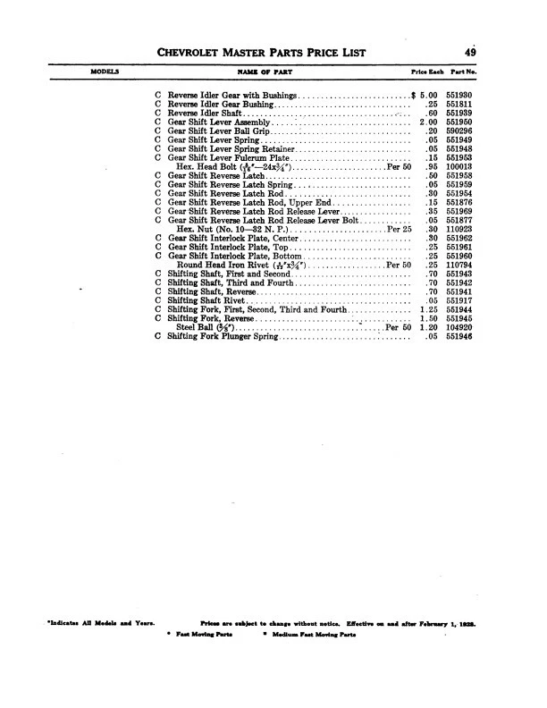 Catalogo Parti Chevrolet Master 1924 1925 1926 1927 1928 Auto E Camion Chevy - Immagine 3 di 4