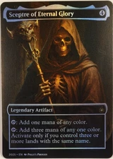 Sceptre of Eternal Glory FOIL Proxy Playtest Card with Custom Fantasy Art