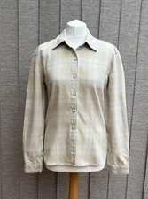 Patagonia Shirt Womens Size Large Button Down Check  Long Sleeve Organic Cotton 