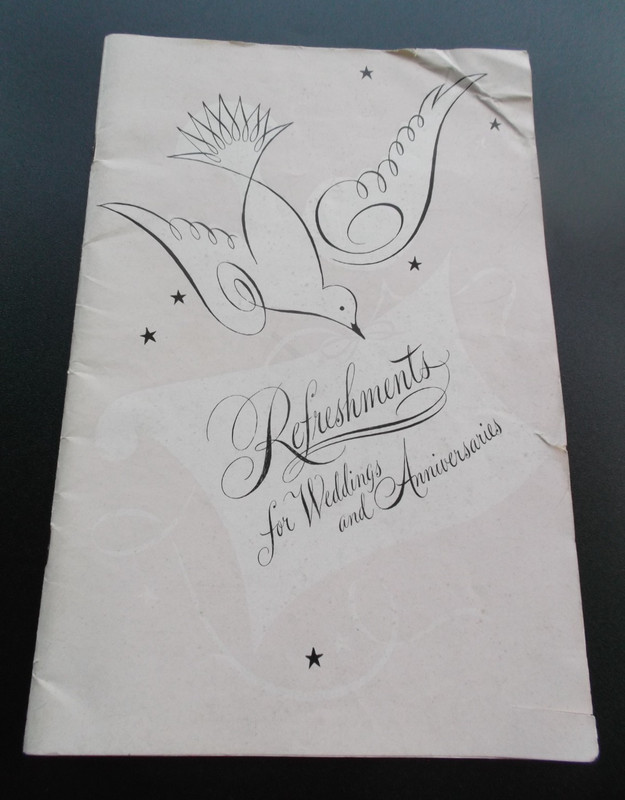 VTG 1948 Refreshments Weddings Anniversaries Good Housekeeping Booklet Rare HTF