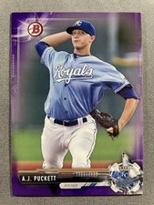 2017 Bowman A.J. Puckett - Prospect Parallel Purple #'d /250 - Raw - Ships Fast