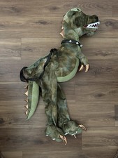 Dinosaur Plush T-Rex Halloween Dress Up Costume Over The Clothes Kids 4-7