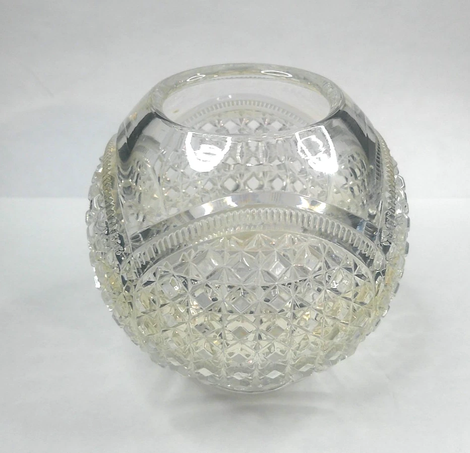 Copo e cálice Greentown/Indiana, austríaco, #200, Rose Bowl, c1898, EAPG, Muito bom estado - Imagem 2 de 4