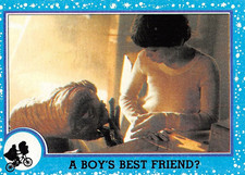 E.T. 1982 The Extra-Terrestrial Movie Photo NM+ Card #13 😎 A BOY'S BEST FRIEND?