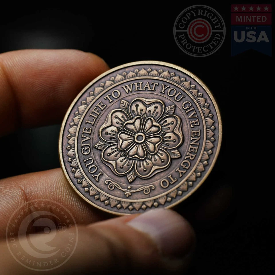 Energy Coin |  EDC Reminder Coins | Motivational Token - Image 2 of 4