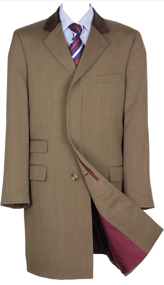 SAMUEL WINDSOR COVERT JACKET COAT 42”  100% pure new wool Crombie Cordings VGC - Image 2 of 4